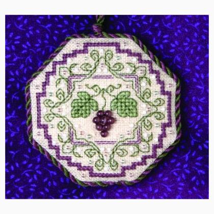 Wine Bottle Grapes Fob