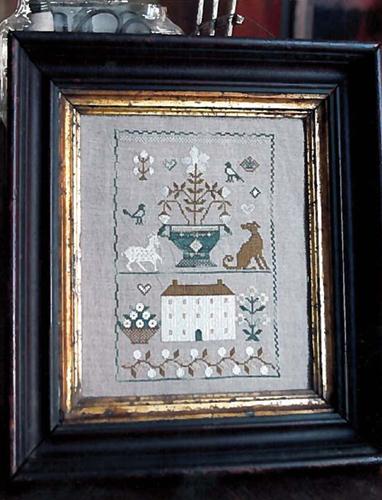 Old White Farmhouse Sampler