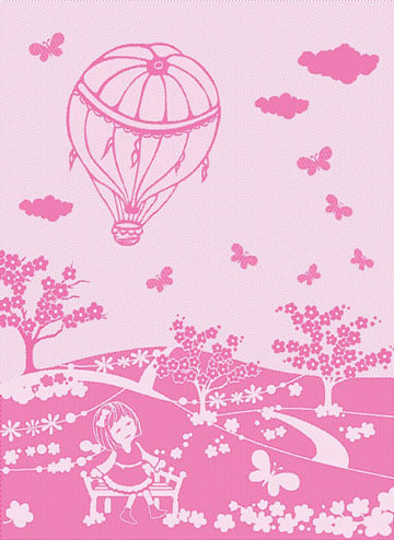 Asciugapiatti Mongolfiera - Rosa - Primavera