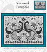 Blackwork Peacocks