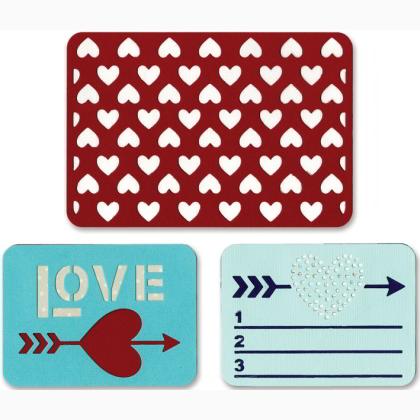 Sizzix Thinlits Die Set 3PK - Amore