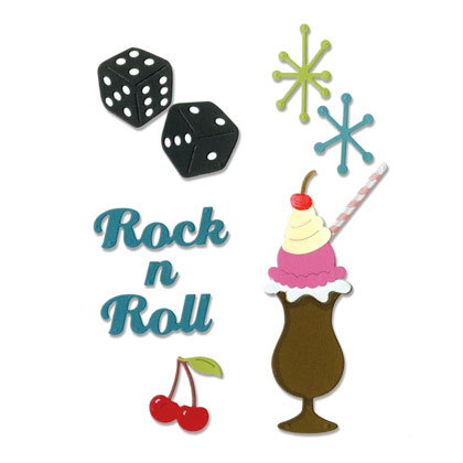 Sizzix Thinlits Die Set 9PK - Gelato Rock \'n Roll