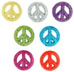 Glitter Peace Signs - 5788