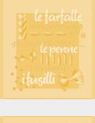 Asciugapiatti Pasta - Giallo