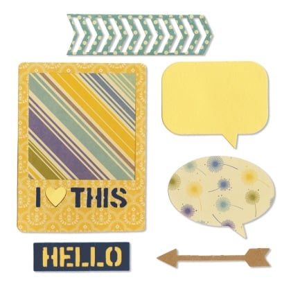 Sizzix Thinlits Die Set 10PK - Amo tutto ciò