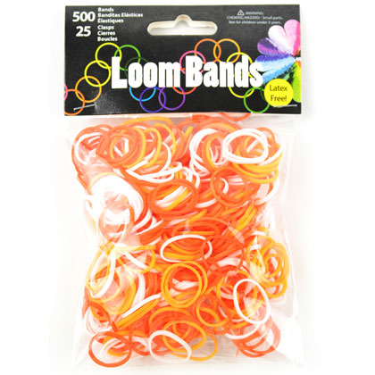 Loom bands - Mix Arancio