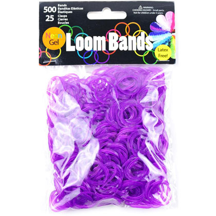 Loom bands - Neon Gel Viola