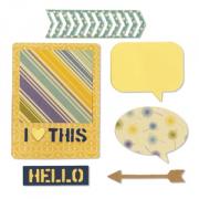 Sizzix Thinlits Die Set 10PK - Amo tutto ciò
