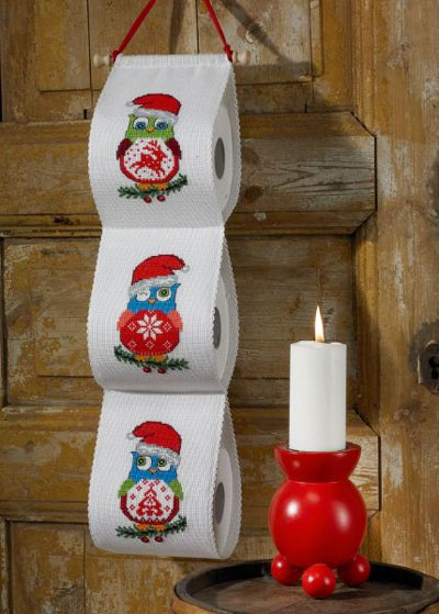 Portarotoli: Christmas Owls