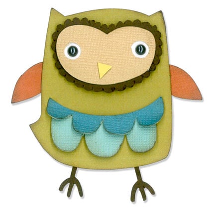 Sizzix Thinlits Die Set 9PK - Gufo