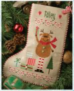 Reindeer Stocking (w/chm)