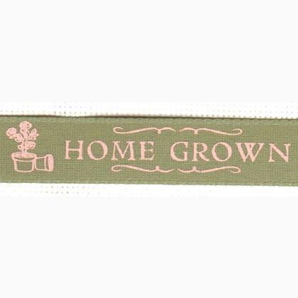 Nastro 15mm - Home Grown - Grigio/Rosa