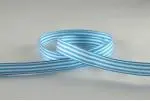 Nastro a Strisce 10mm - Turchese/Bianco