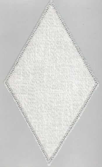 Centrino Diamante - Lurex Argento