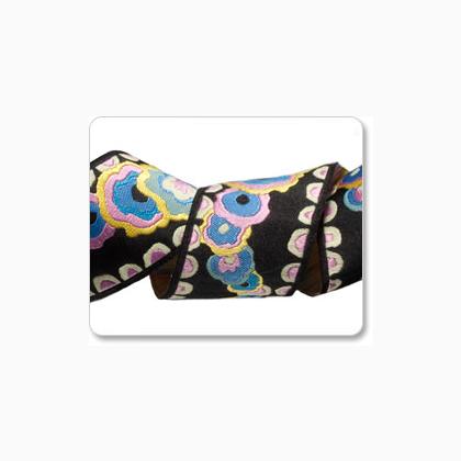 Passamaneria Jacquard - Black Kite Tail - 38 mm