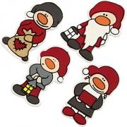 Stickers - Elfi di Natale 4x2,5 cm