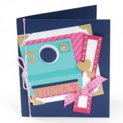 Sizzix Thinlits Die Set 16PK - Bigliettino, Macchina fotografica