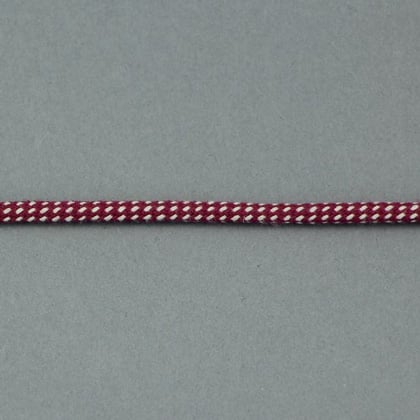 Cordoncino intrecciato - Lampone e Ecrù