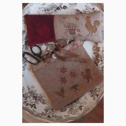 Spotted Chickens Sewing Bag