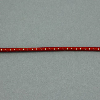 Cordino elastico arrotondato - Rosso e Bianco da Milpoint - Nastri