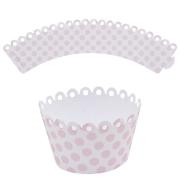 Decorazione Wrap Cupcake: rosa & bianco