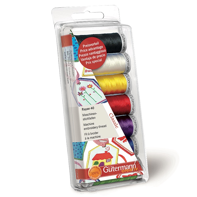 Set filo da cucito Sulky™ Rayon-40 - Colori classici da Gütermann