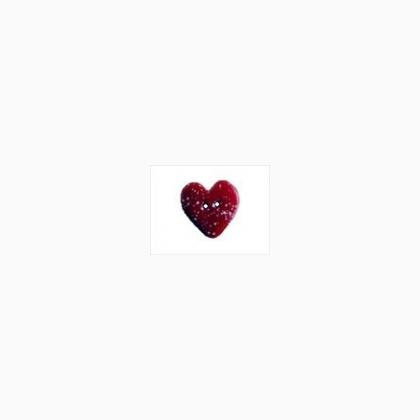 Bottone - Bordeaux Speckled Heart, Extra-Small