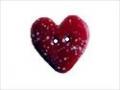 Bottone - Bordeaux Speckled Heart, Extra-Small