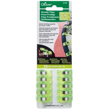 Wonder Clips - Verde fluorescente