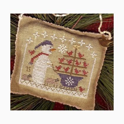 Snow Birds In Tow-2015 Snowman Ornament (with charm)