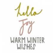 Sizzix Thinlits Die Set 3PK - Auguri d'inverno