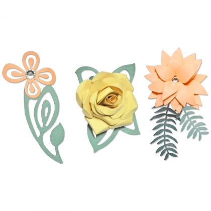 Sizzix Thinlits Plus Die Set 5PK - Inseparabili 3-D