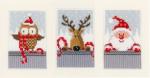 Tre quadretti - Christmas Buddies I