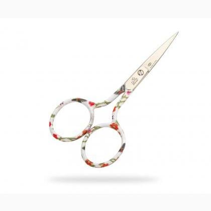 Forbici Ricamo – Optima Rainbow Decorate – Fiori Arancio – cm. 9