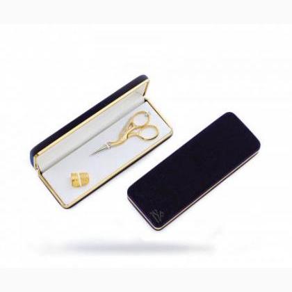 Forbici Cicogna e Ditale - Oro Collection - 11,5 cm