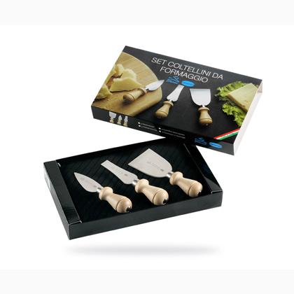 Set tre coltelli formaggio