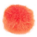 Pompon finta pelliccia Arancione - cm. 13