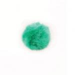 Pompon finta pelliccia Verde - cm. 5