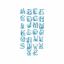 Le grand ABC «Toile de Jouy» Blu