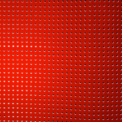Supporto vinilico traforato laccato - Rosso