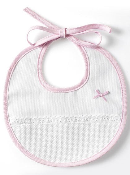 Bavaglino Rotondo 3 mesi - Rosa