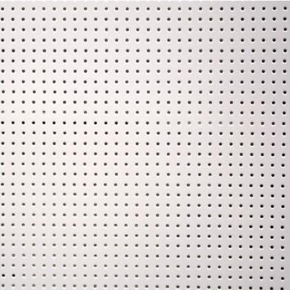 Supporto vinilico traforato laccato - Bianco