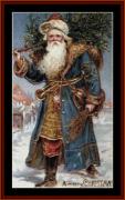 Vintage Art - Santa with Tree