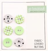 Fabric Buttons - Green