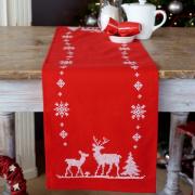 Runner rosso - Christmas Deers