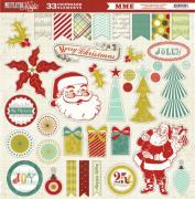 Etichette in cartoncino Mistletoe Magic - Natale - 12 x 12