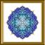 The Blue Moroccan Lace Mandala