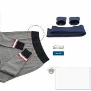Bordi in maglia di cotone - Bianco