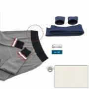 Bordi in maglia di cotone - Panna