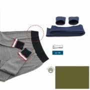 Bordi in maglia di cotone - Verde loden